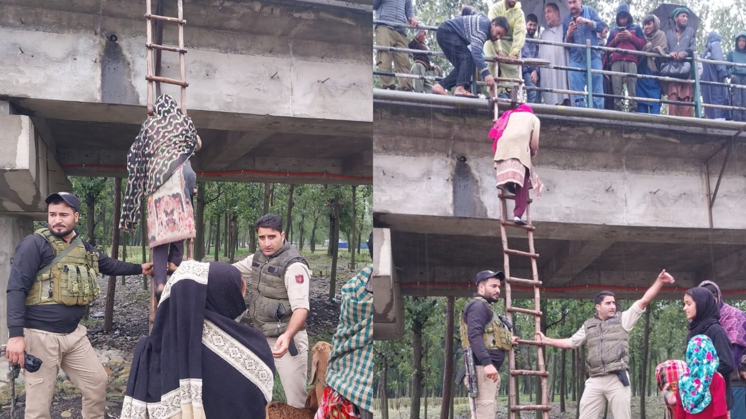 J&K Police extend helping hand to villagers amid flood crisis in Awantipora