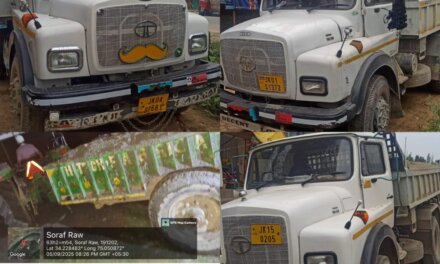 Four Vehicles seized Involved in Illegal Mineral Extraction and Transportation in Ganderbal:Police