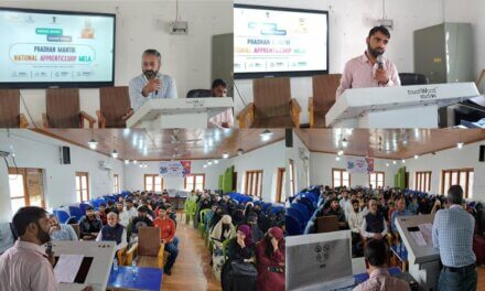 Mega Apprenticeship Mela organized at ITI Ganderbal : “Skill is the only true weapon to earn with dignity and sustain a better future.” Bilal Bhat