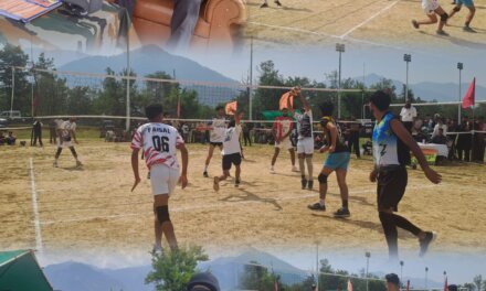 42 RR Organizes Volleyball Tournament at Sports Stadium Bajwani Tral