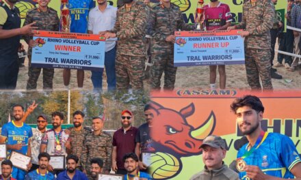 Royals Volleyball Club Srinagar Lifts 42RR Volleyball Tournament Title at Bajwani Tral