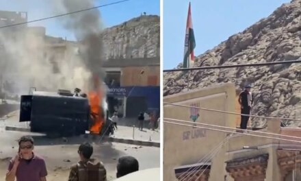 Stone Pelting  at Leh Hill Council Building as Ladakh Protest Enters Day 14