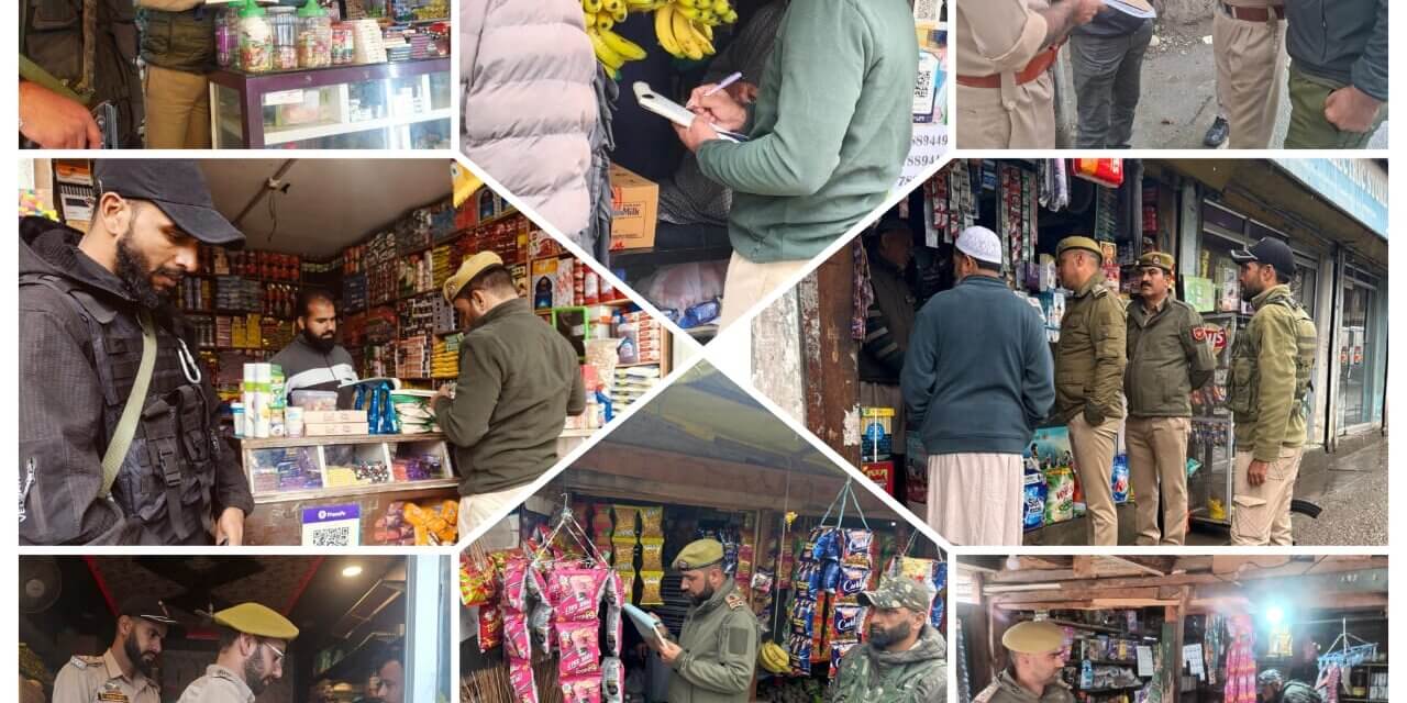 Ganderbal Police Cracks Down on Sale of Tobacco Products Near Educational Institutions.