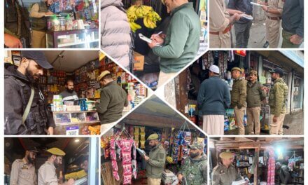 Ganderbal Police Cracks Down on Sale of Tobacco Products Near Educational Institutions.