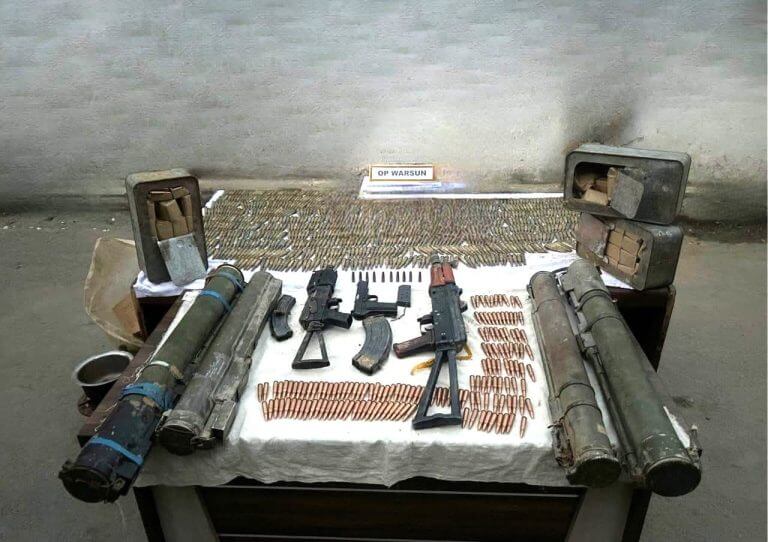 Terror Module Busted, Huge Cache of Arms and Ammunition Recovered In Kupwara: Police
