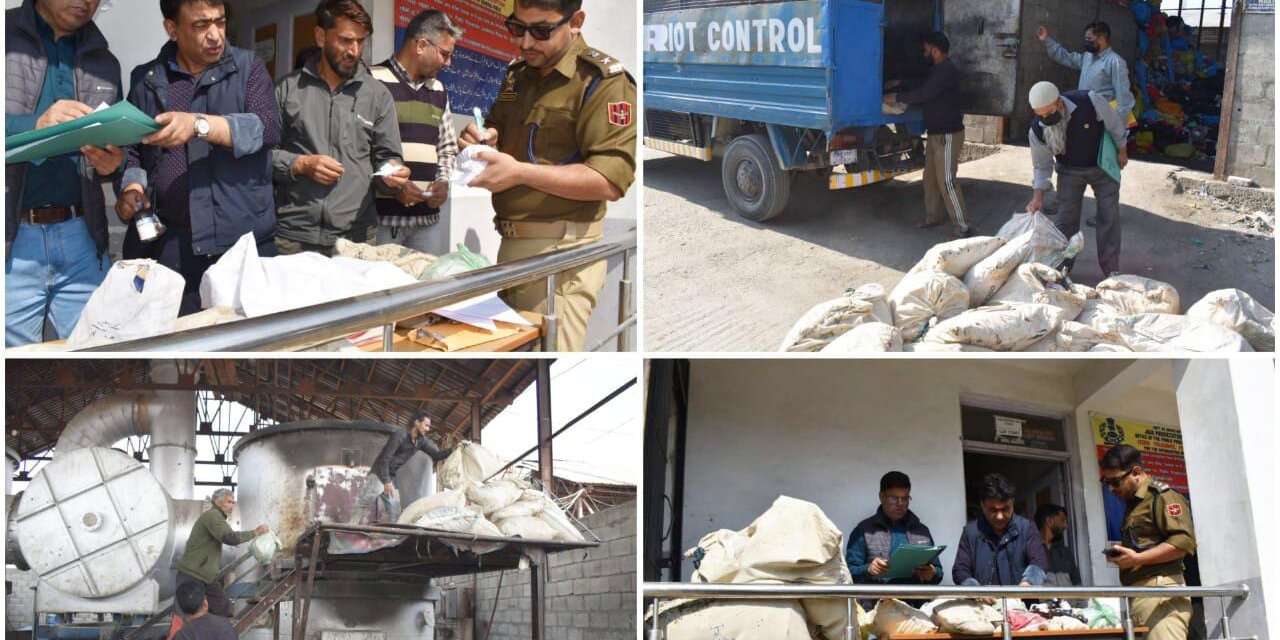 Ganderbal Police Destroys Huge Quantity of Seized Narcotics and Psychotropic Substances Worth Lakhs