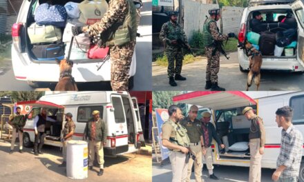 Ganderbal Police Intensifies War Against Drugs, Conducts Joint Scanning Drive of Courier Parcels at Pandach Naka