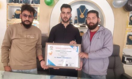 Ehsaas Foundation honours Faisal Zargar for his remarkable role in the Cleanliness Drive.