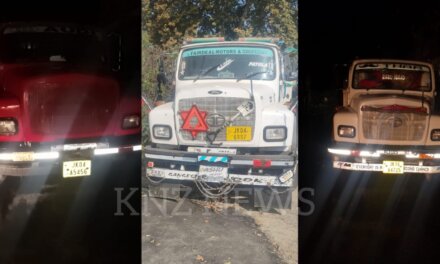 Ganderbal Police Acts Tough Against Illegal Mining; FIR Registered, 03 Tippers Seized in Joint Operation with Geology & Mining Department