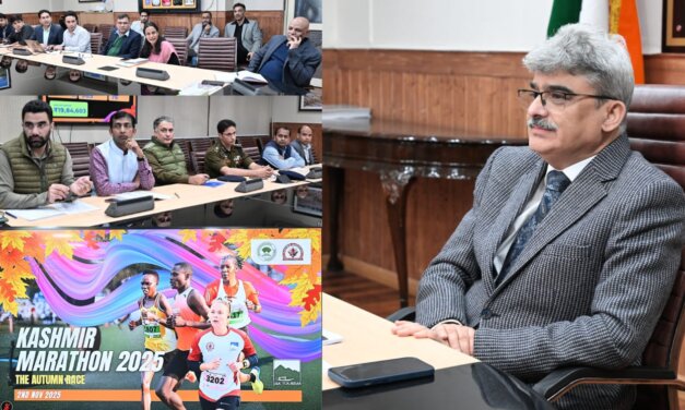 Chief Secy reviews arrangements for 2nd edition of Kashmir Marathon