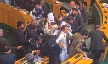 Chaos in J&K Assembly: 3 BJP legislators marshalled out over protest on corruption, flood relief