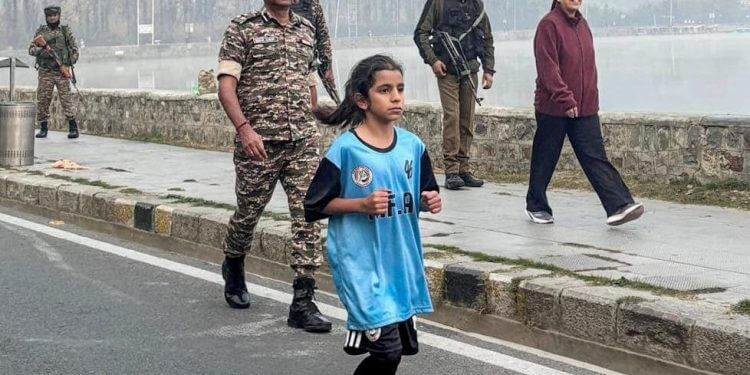 CRPF to help channel 9-year-old Srinagar runner’s talent after half-marathon feat in Kashmir
