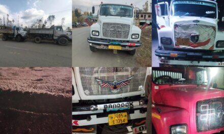 Ganderbal Police Cracks Down on Illegal Mining; 10 Tippers Seized in Major Action.