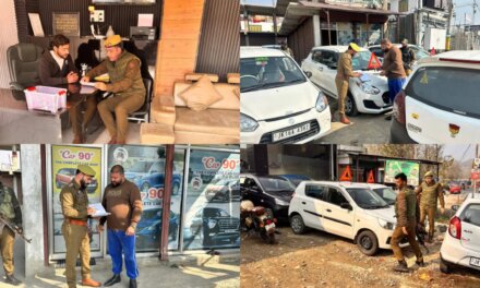 Ganderbal Police Conducts District-Wide Inspection of Old Vehicle Sale–Purchase Units