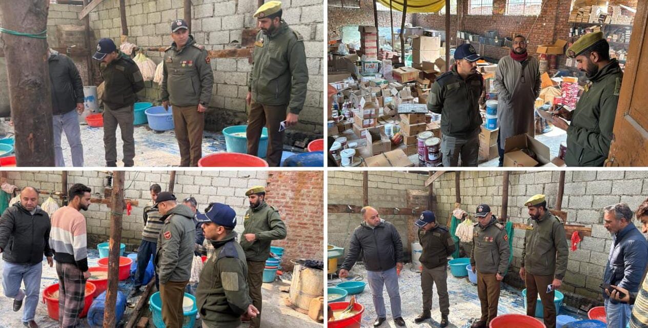 Police Conduct Security Searches at Industrial Units in Ganderbal.