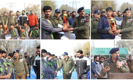 Ganderbal Police Organises Kabaddi Tournament to Commemorate 150th Birth Anniversary of Sardar Vallabhbhai Patel.