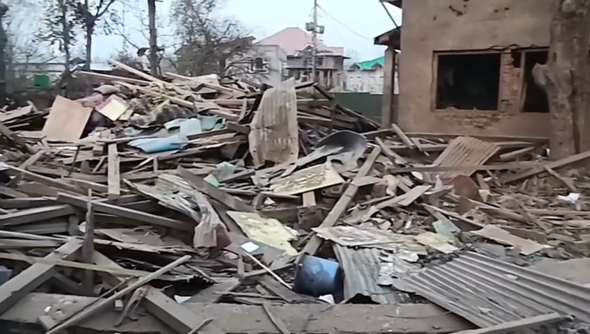 Delhi blast accused Dr Umar’s house demolished in Pulwama