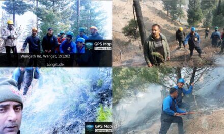 Firefighting Efforts Continue in Wangath Forest; 85% Blaze Controlled, One Official Injured