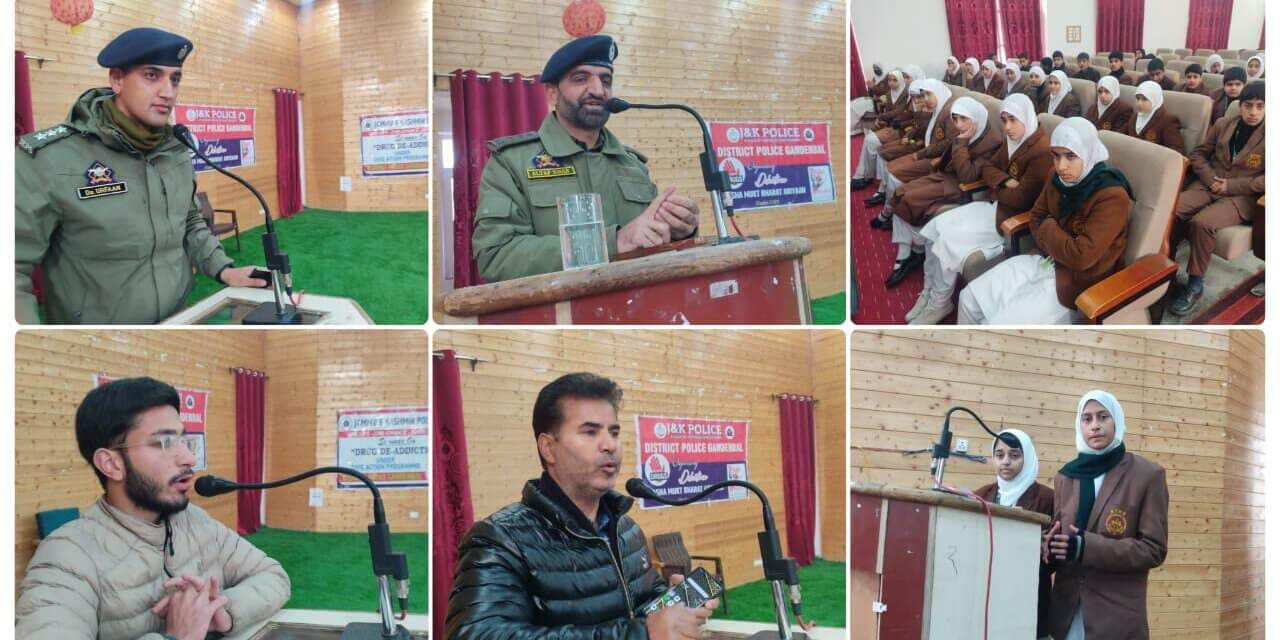 Ganderbal Police Conducts Debate on Drug Abuse Under Civic Action Programme