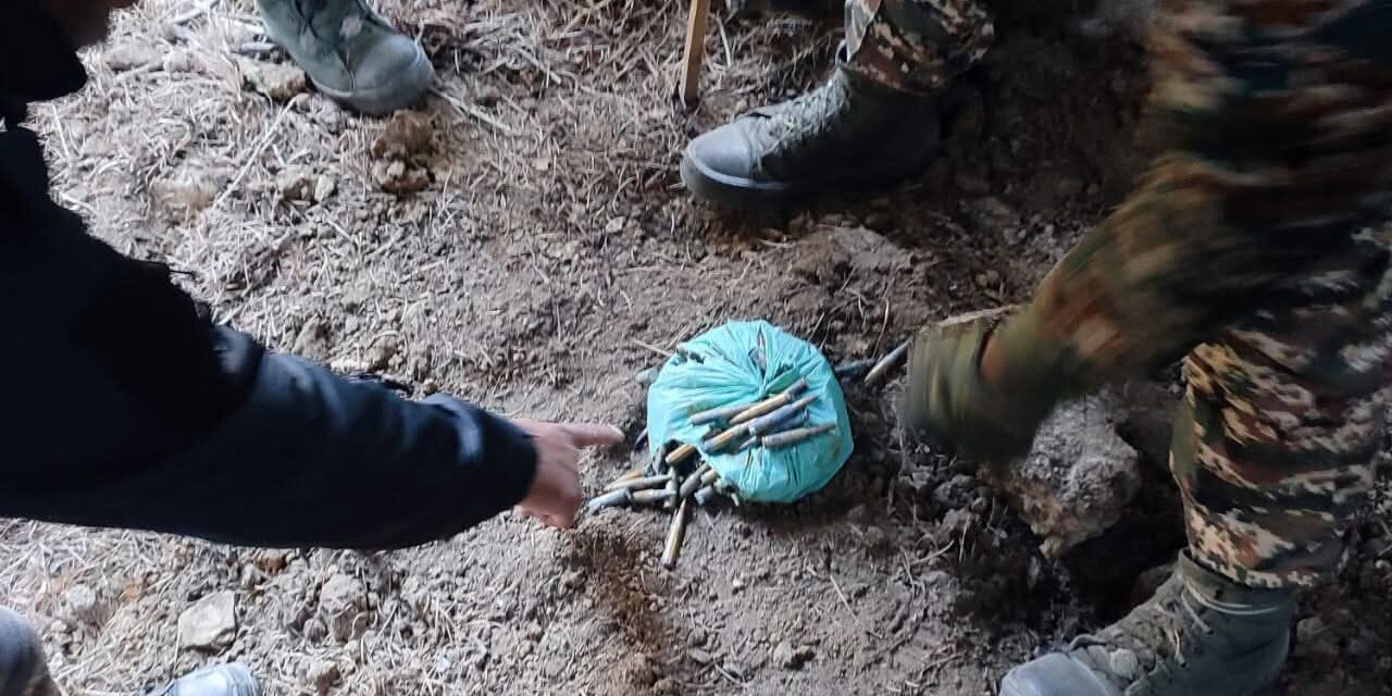 CRPF Recovers Ammunition During Search Operation in Ganderbal Forests