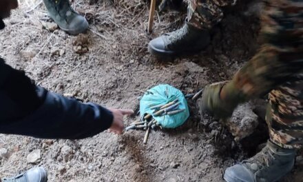 CRPF Recovers Ammunition During Search Operation in Ganderbal Forests