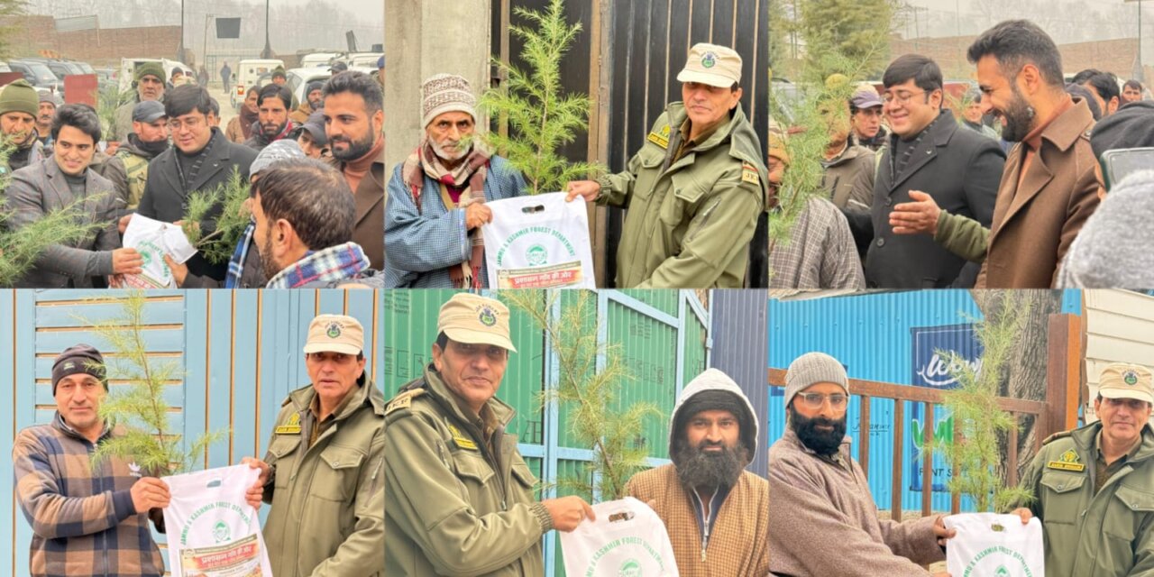 DC Ganderbal Leads “A Free Tree to Every Home” Plantation Drive at Mansbal
