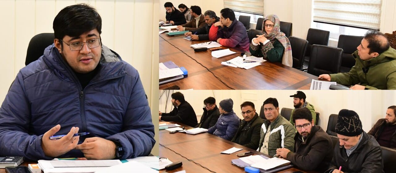 DC Ganderbal takes project-wise review of the performance of Agriculture & Allied departments