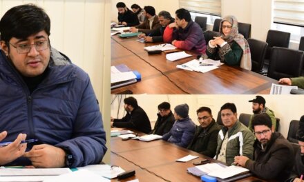DC Ganderbal takes project-wise review of the performance of Agriculture & Allied departments