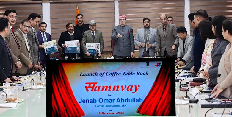 CM Omar Abdullah releases ‘Samnvay’, coffee-table book chronicling J&K’s digital transformation