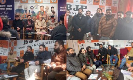 BJP J&K Media Department Reviews Strategy to Counter Misinformation, Strengthen Media Outreach
