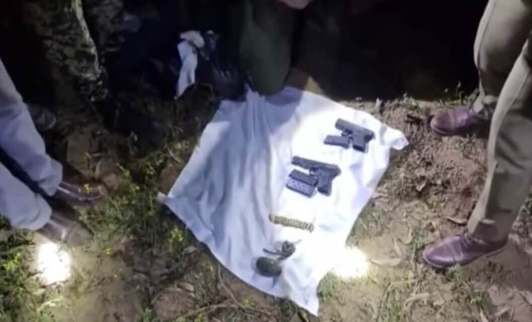 Security forces foil drone arms drop near IB in Samba,Arms consignment recovered