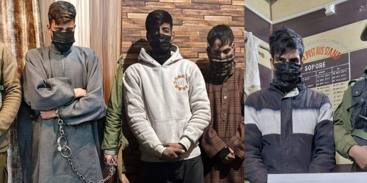 Sopore Police Crack Down on Drug Peddlers; Four Arrested and Contraband Seized