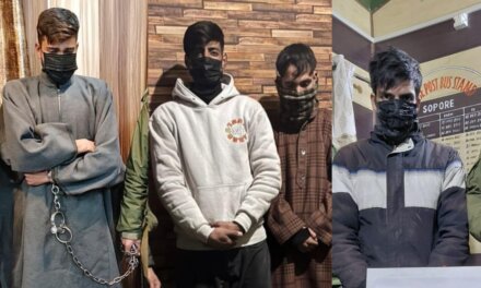 Sopore Police Crack Down on Drug Peddlers; Four Arrested and Contraband Seized