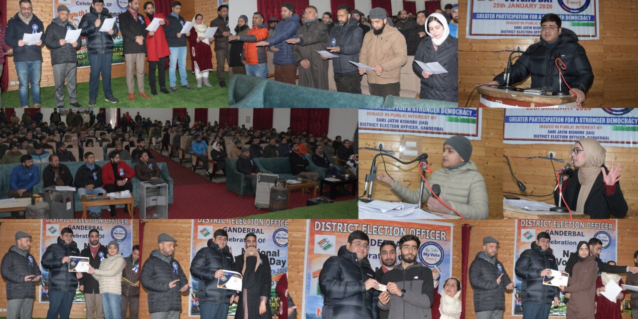 16th National Voters’ Day celebrated at Ganderbal
