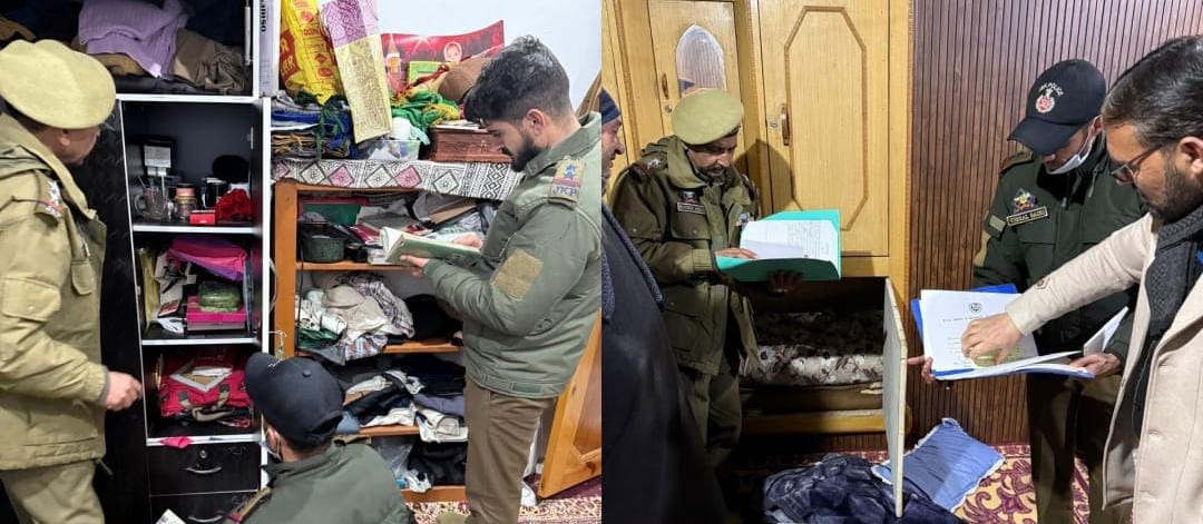 Police Conducts Searches Against Proscribed Organisation J&K Itihadul Muslimeen In Baramulla