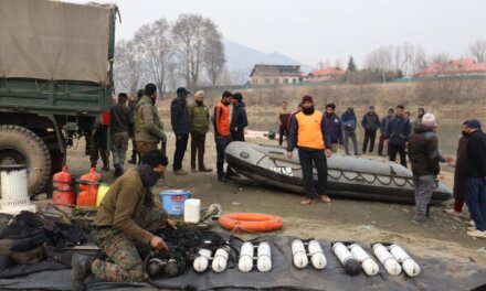 Marine commandos launch search operation at Gandbal after suspected remains recovery