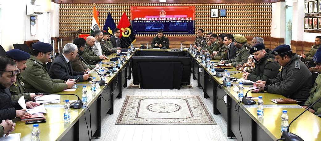 IGP Kashmir Chairs Joint Security Review Meeting at PCR Kashmir