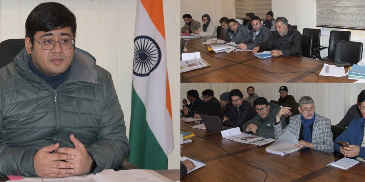 DC Ganderbal reviews progress of various schemes of Agriculture & Allied departments