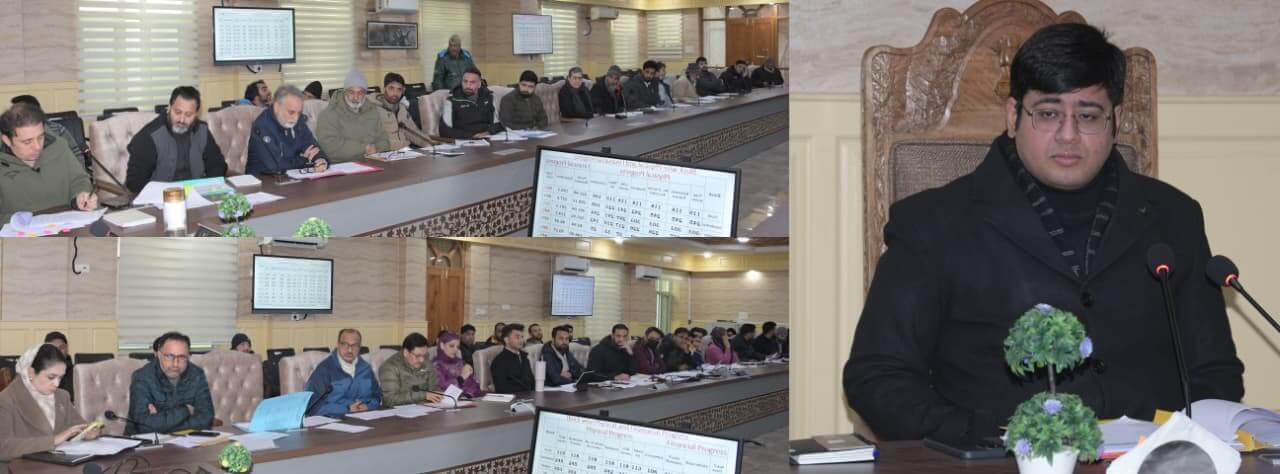 DC Ganderbal reviews progress of works under District CAPEX, UT CAPEX, CDF and SASCI schemes for F.Y. 2025-26