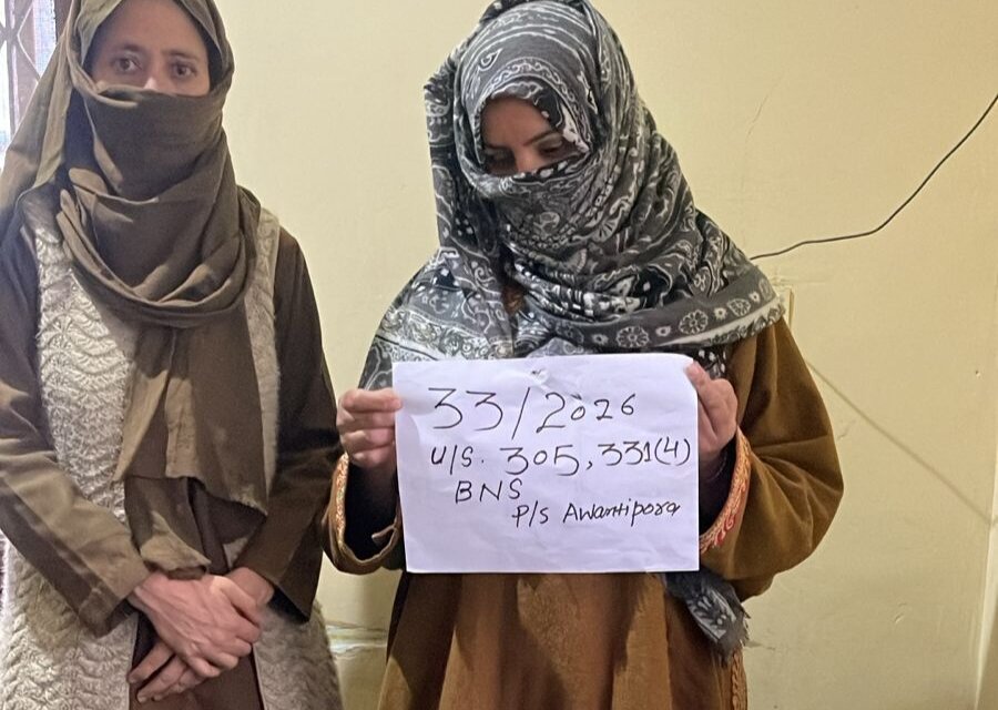 Awantipora Police Solve Theft Case Within 03 Hours; Lady Accused Arrested, Stolen Property Recovered