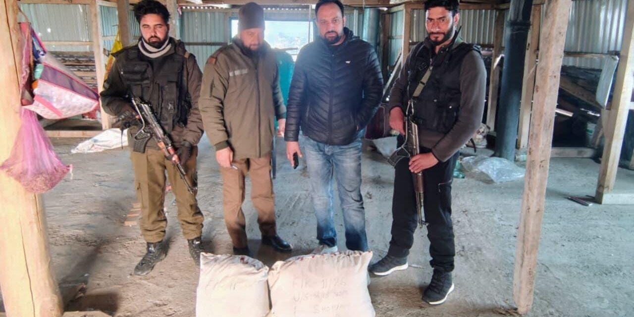 Police Recovers Significant Quantity of Contraband Substance from a Residential House in Shopian