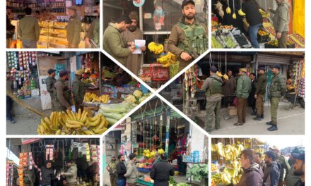 Ganderbal Police Conduct Market Checks Ahead of Ramzan