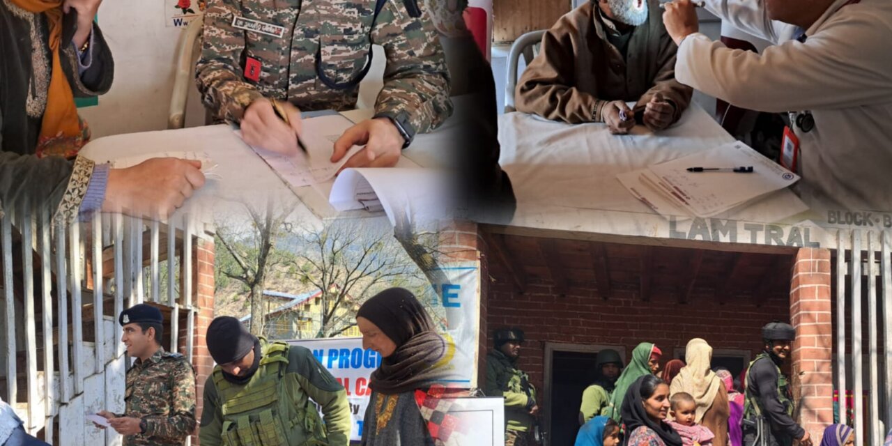 CRPF 180 Battalion Organizes Free Medical Camp at Jawaharpora, Lam Tral Under Civic Action Programme