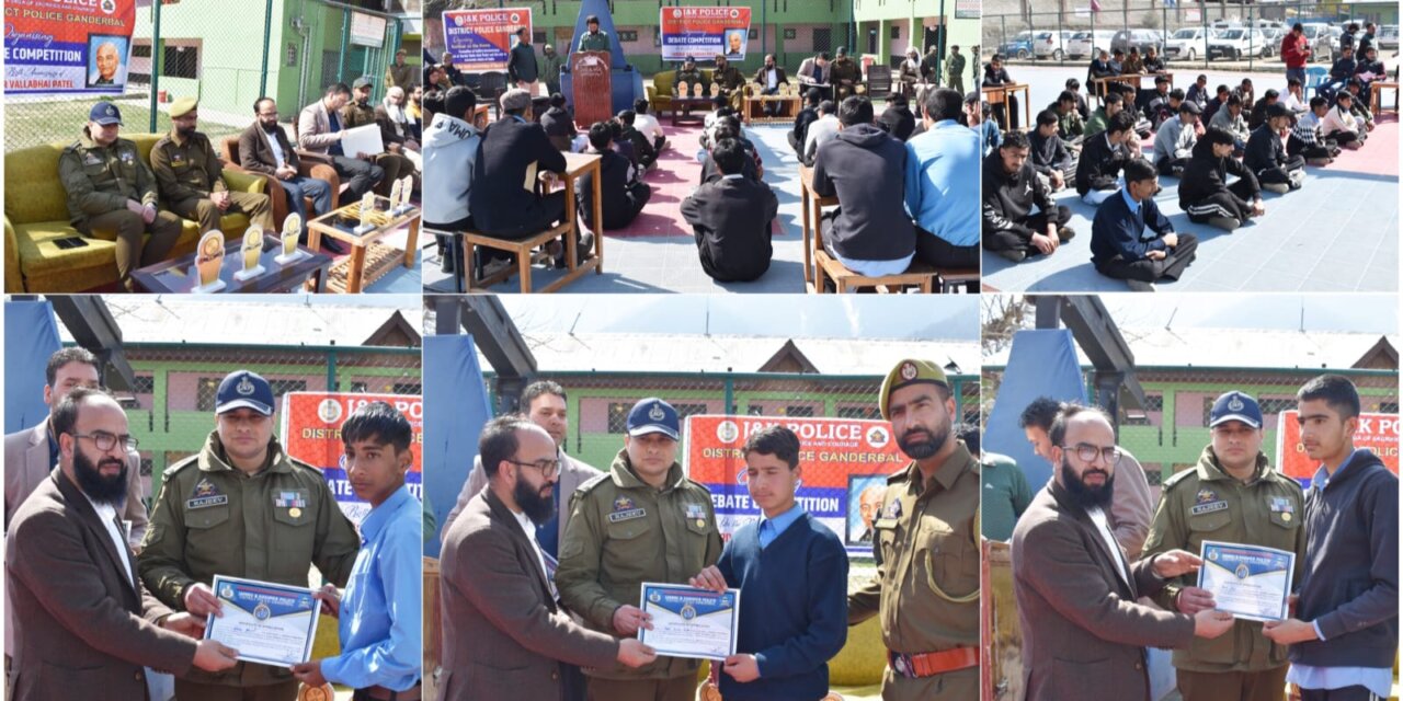 Ganderbal Police Marks 150th Birth Anniversary of Sardar Vallabhbhai Patel with Student Quiz in Kangan