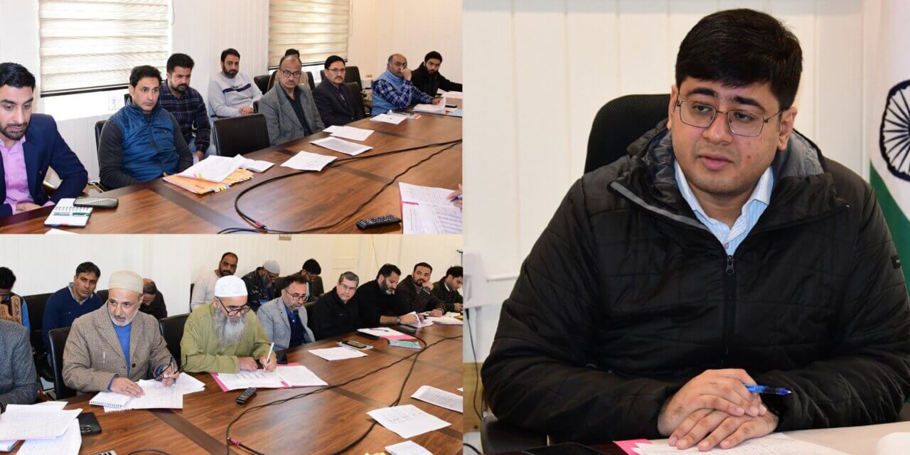 DC Ganderbal reviews progress under District CAPEX Budget 2025–26