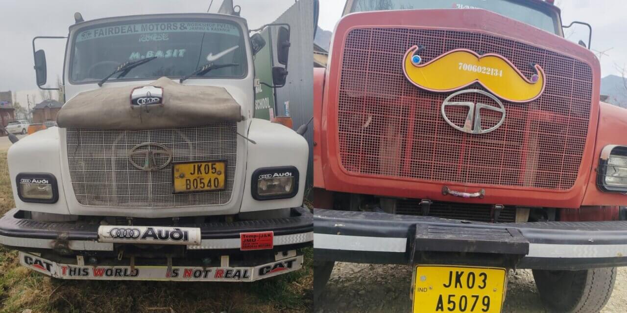 Two Tippers Seized for Illegal Mining in Ganderbal