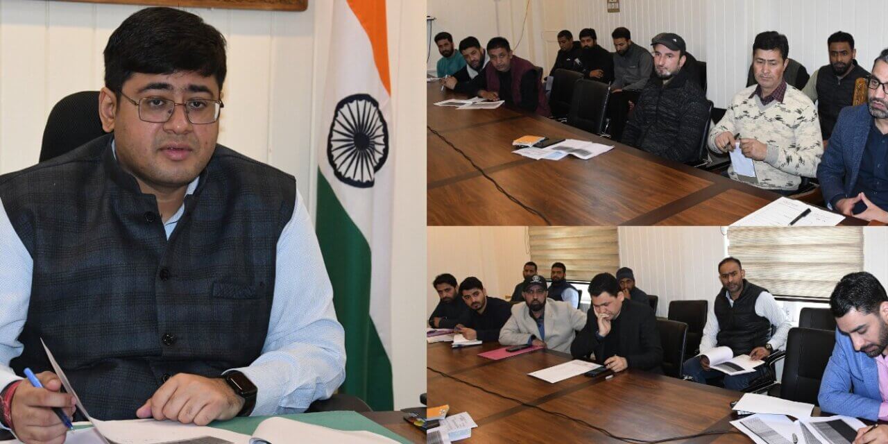 DC Ganderbal reviews progress of digitization of revenue records, directs for time bound completion of exercise