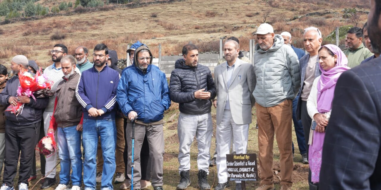 Mega Plantation Drive Organised at MRCS&G Shuhama Under SKUAST-K Green Initiative