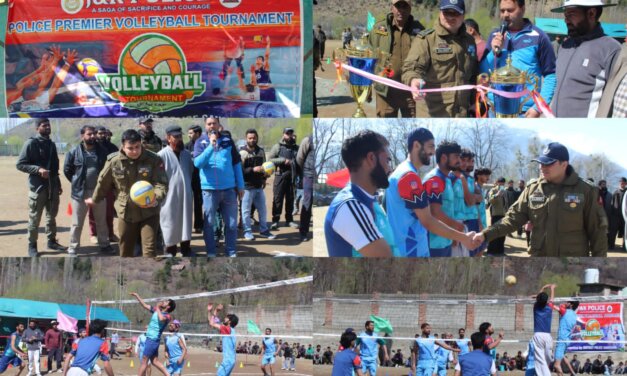 Police Martyrs’ Volleyball Tournament Begins in Ganderbal