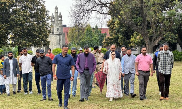 Dr Syed Darakhshan visited Eidgah Jammu to review on-the-spot preparations for Eid prayers